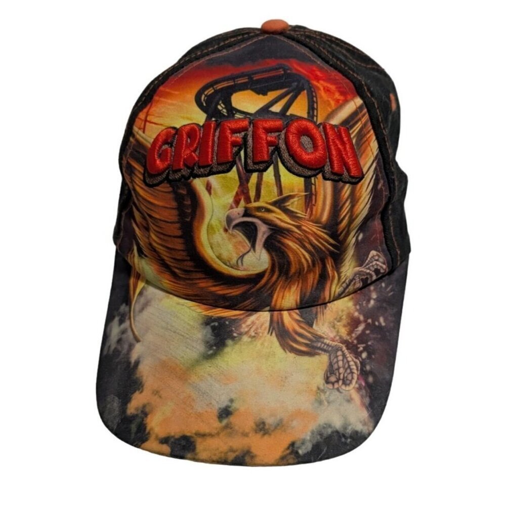 Busch Gardens Griffon Cap Hat Theme Park Ride Embroidered